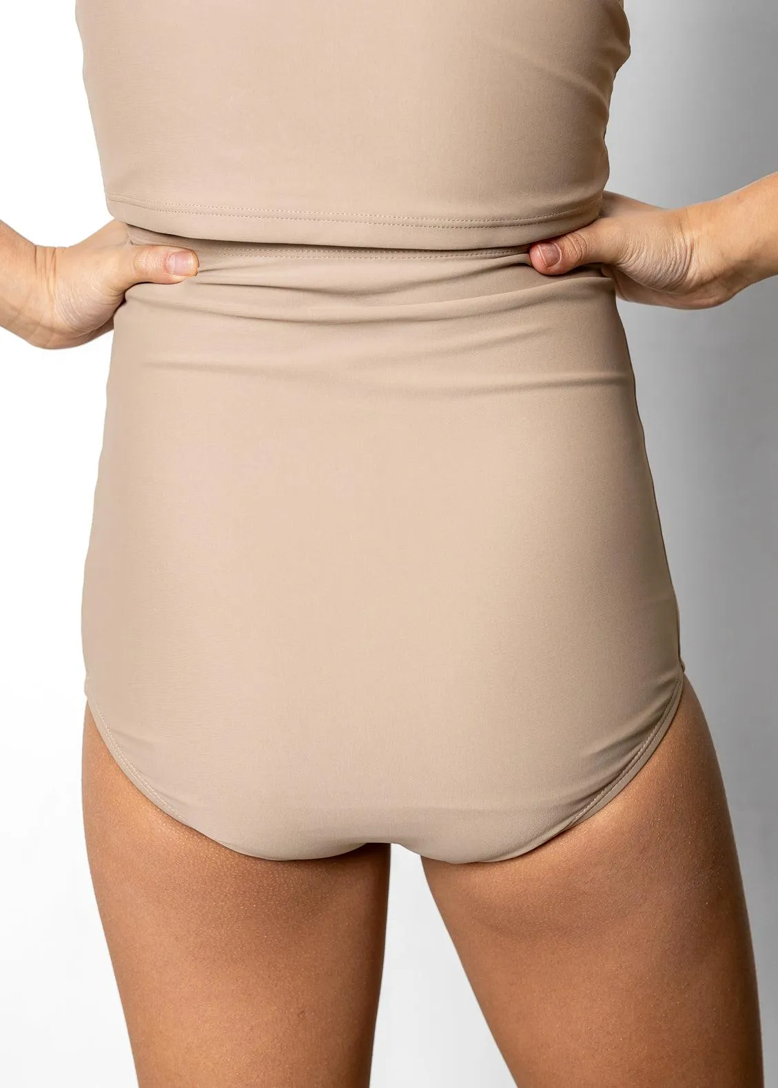 Taupe | Youth High-Waisted Bottoms