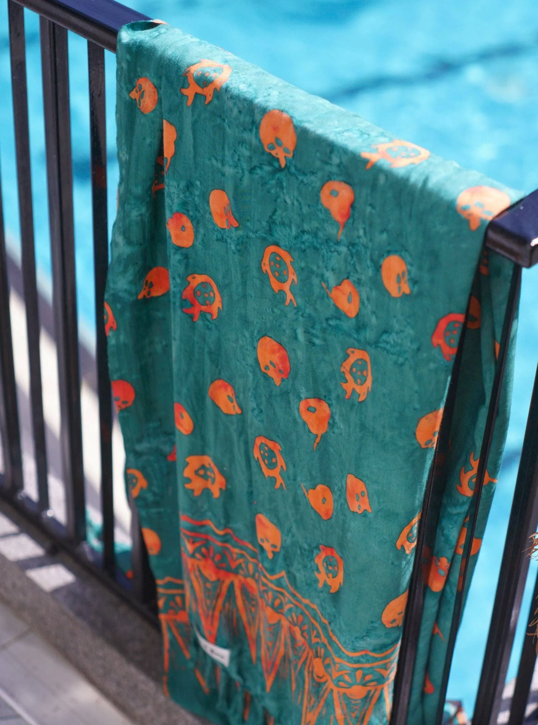 Teal Batik Sarong - TROPICAL DREAM