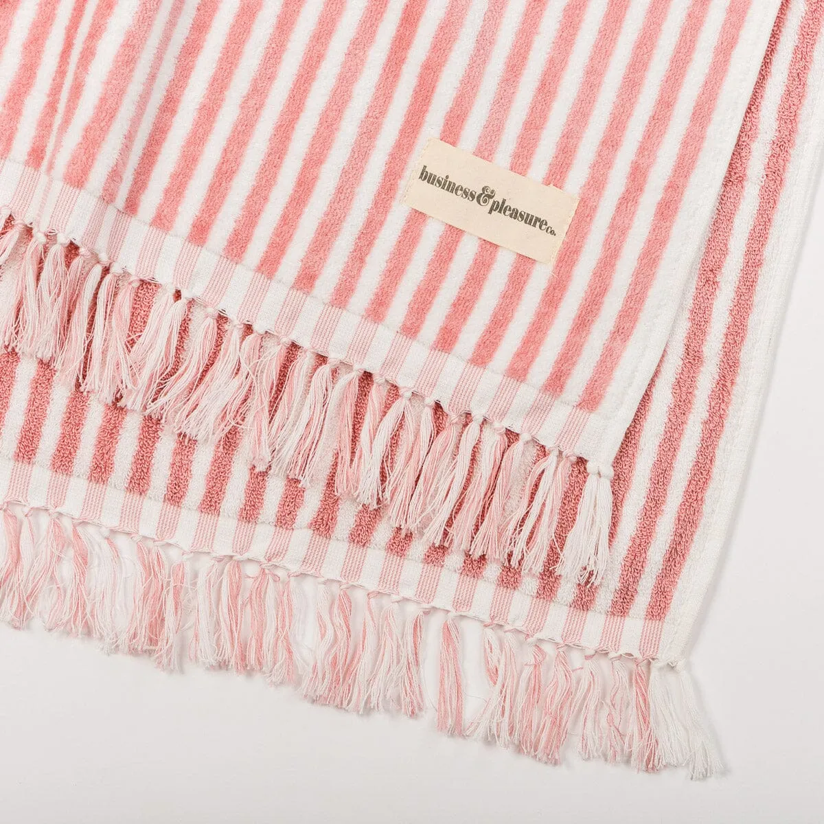 The Beach Towel - Lauren's Pink Stripe