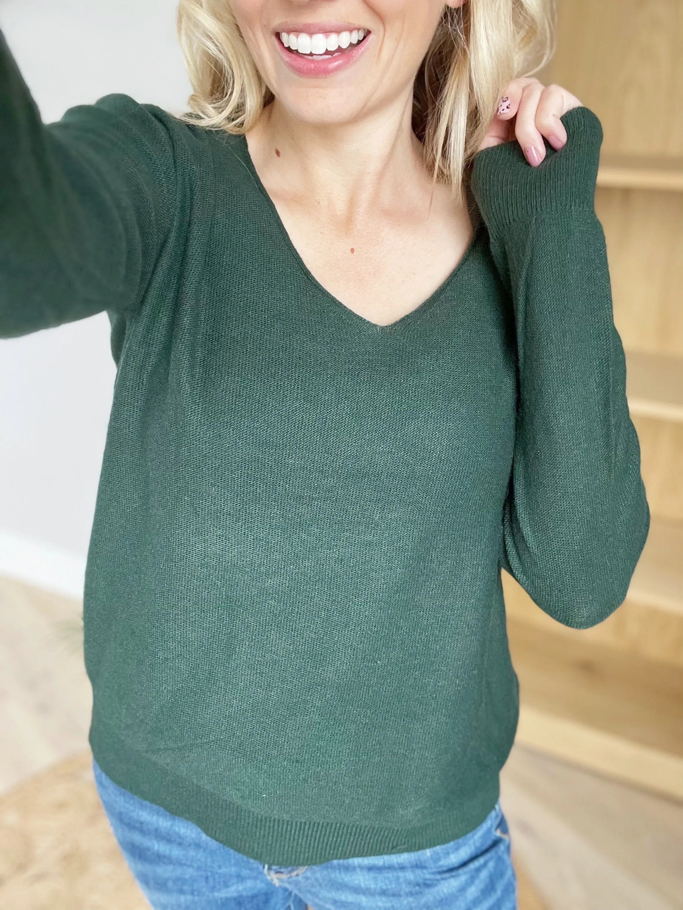 The Stella Sweater in Hunter