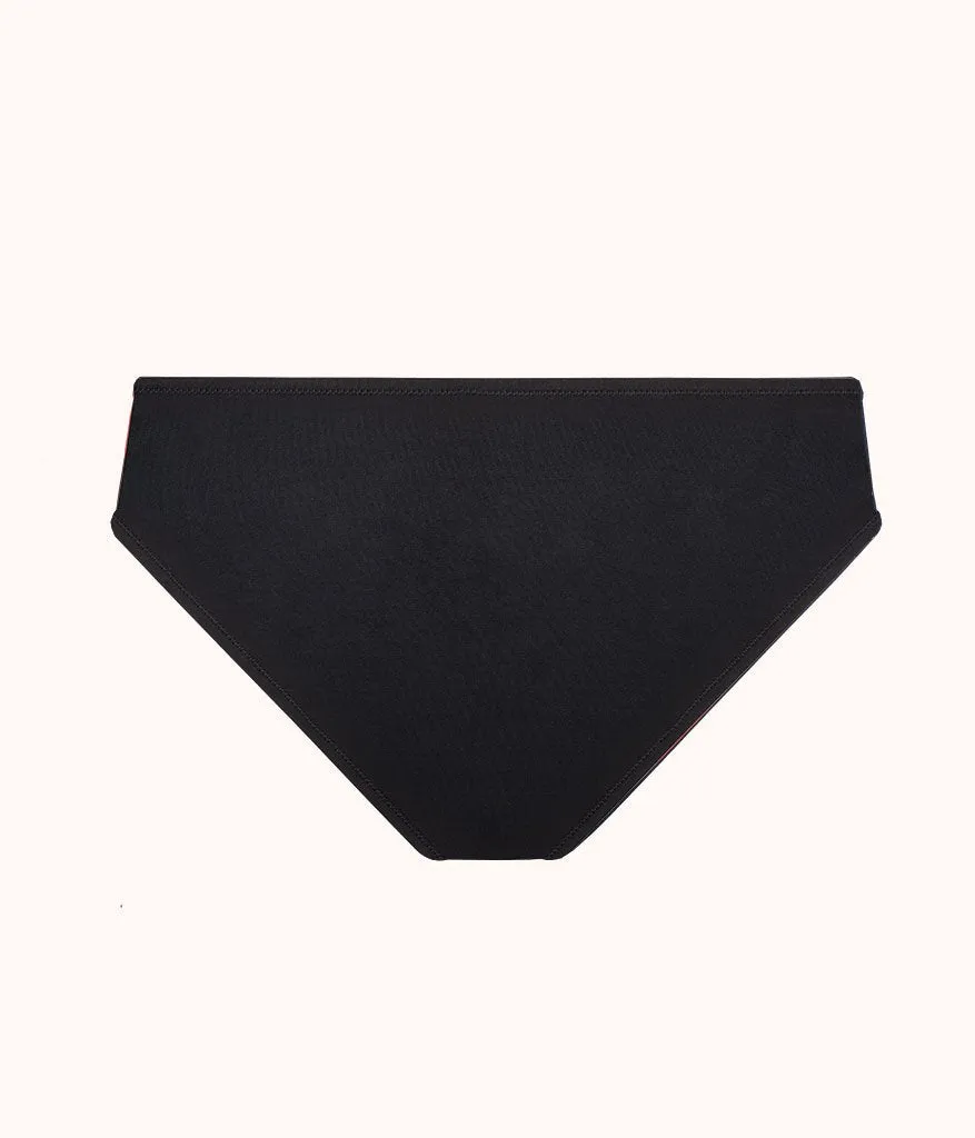 The Swim High Waist Bikini Bottom: Jet Black