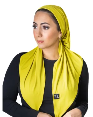 Tie Ur Knot Neon Dri Fit Ribbed Adjustable Pre-Tied Swim Bandanna with Dust Bag