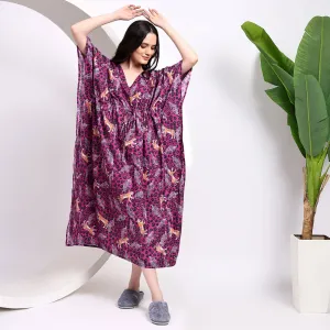 Tiger Printed Women's Kaftan Dress | Bold and Stylish