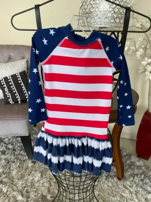 Toddler America Swim Dress