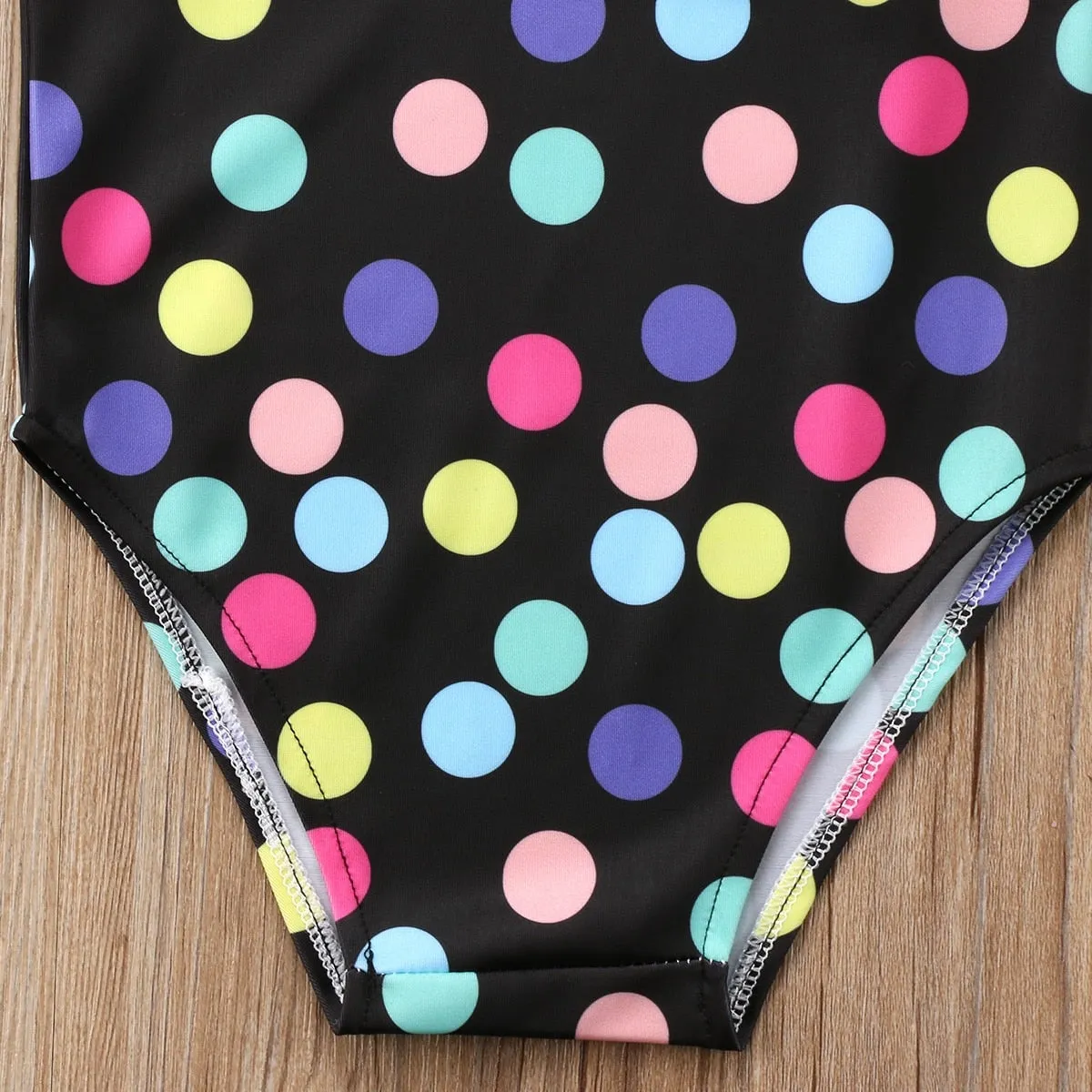 Toddler Girls Polka Dot One Shoulder One Piece Swimwear