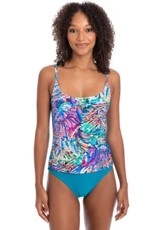Togs Ravenna Scoop Neck One Piece Swimsuit, Multi (PR07TH)
