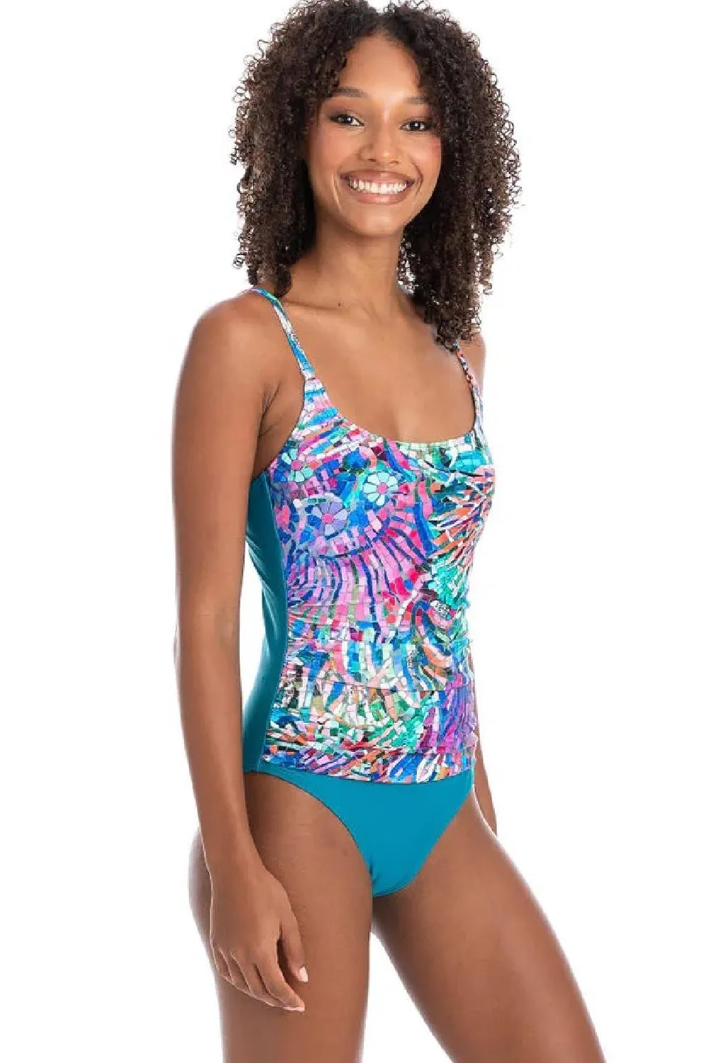 Togs Ravenna Scoop Neck One Piece Swimsuit, Multi (PR07TH)