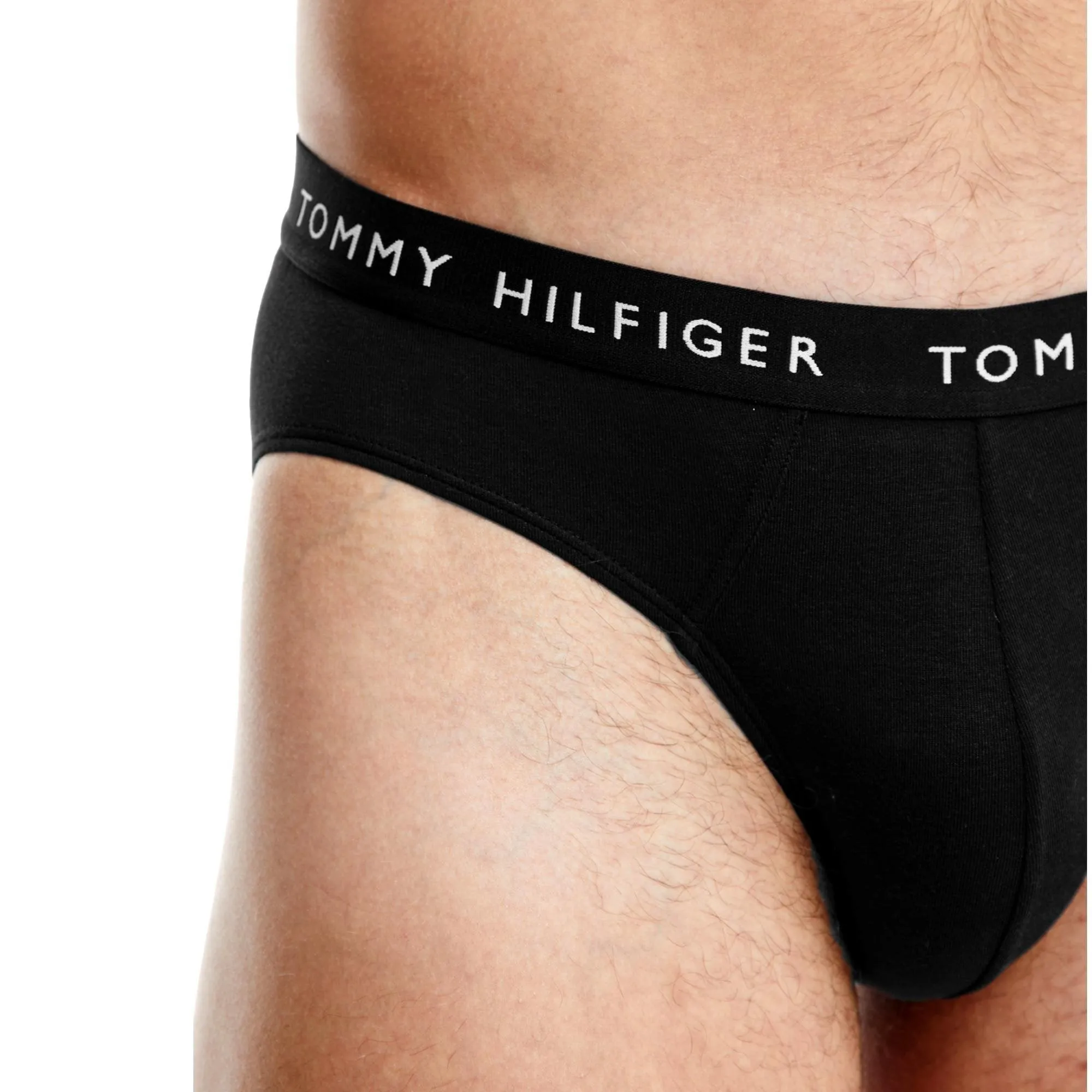 Tommy Hilfiger 3 Pack Stretch Recycled Cotton Briefs - Black/Sublunar/White
