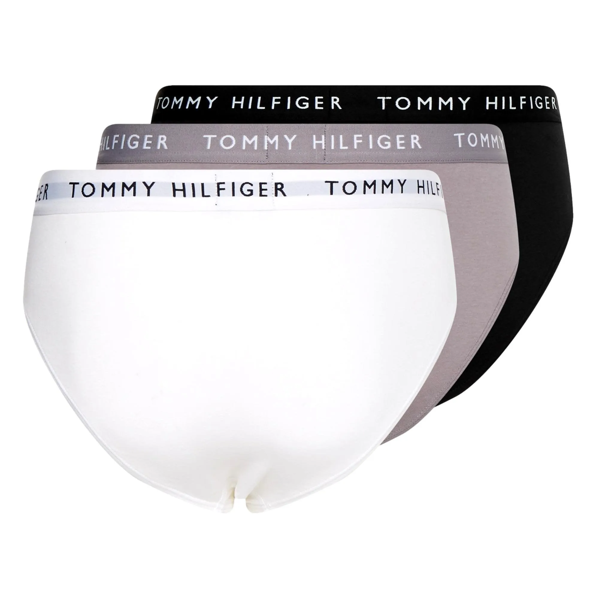 Tommy Hilfiger 3 Pack Stretch Recycled Cotton Briefs - Black/Sublunar/White