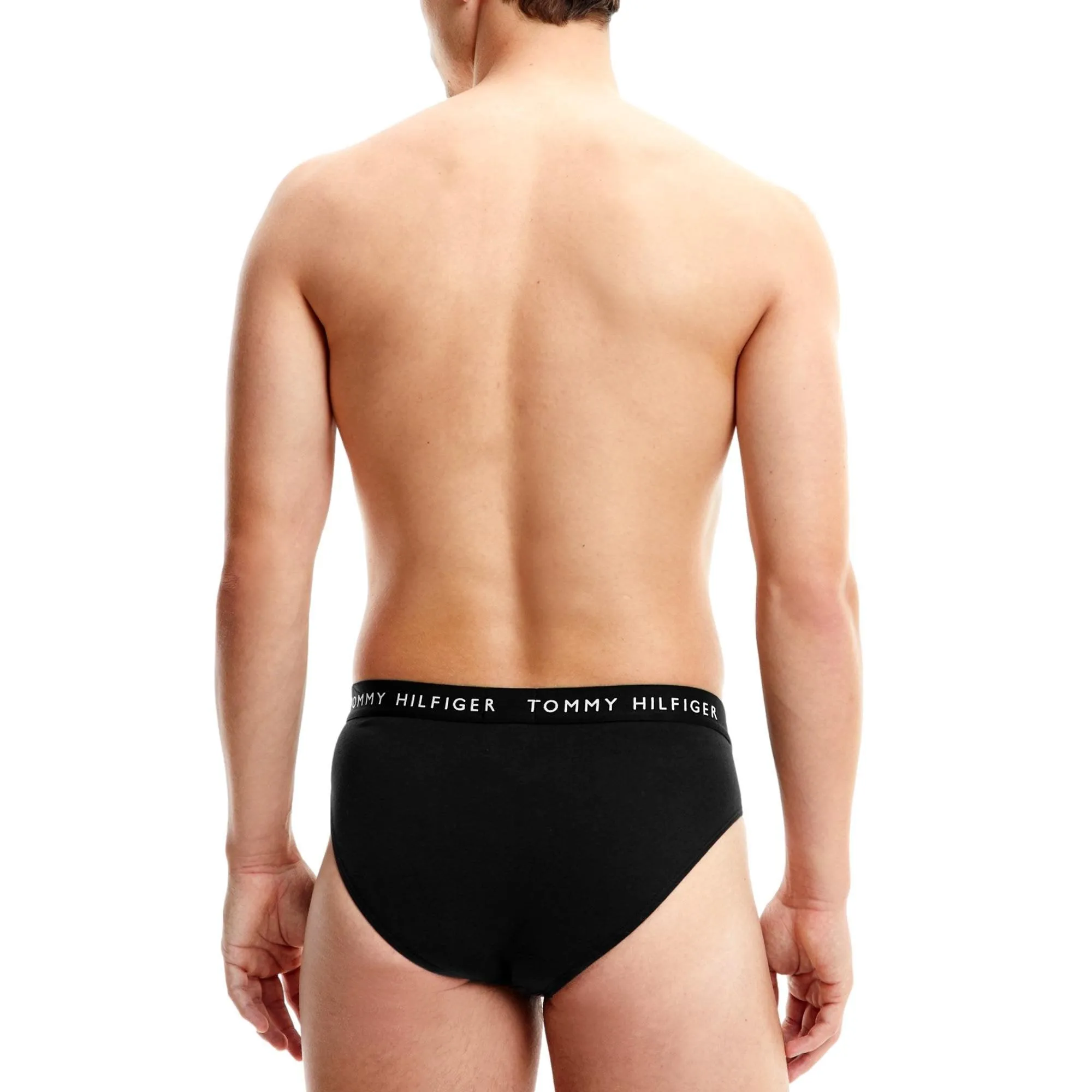 Tommy Hilfiger 3 Pack Stretch Recycled Cotton Briefs - Black/Sublunar/White