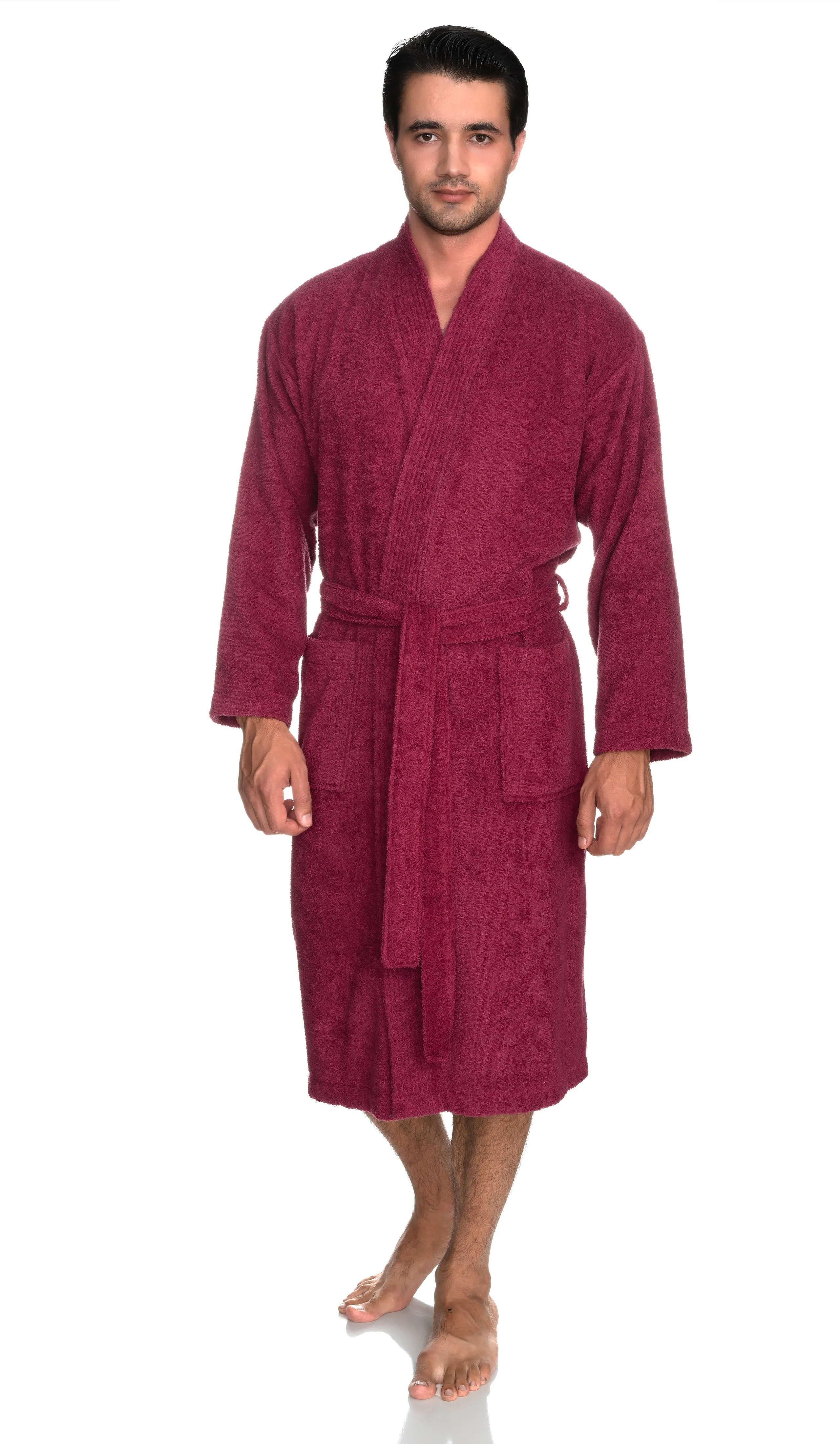 TowelSelections Mens Robe, 100% Cotton Terry Cloth Bathrobe, Spa Bath Robes for Men