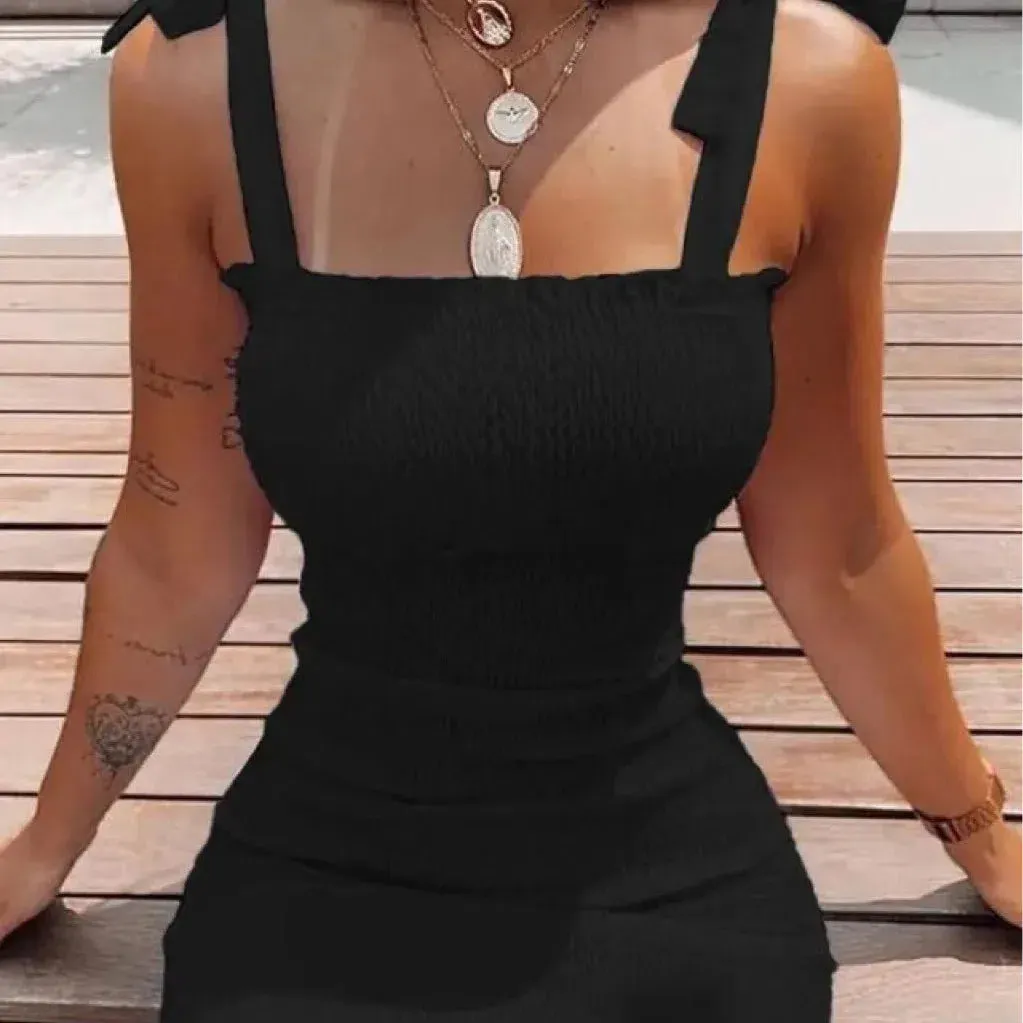 Trendy Solid Strap Short White Dresses Off Shoulder Mini Dress