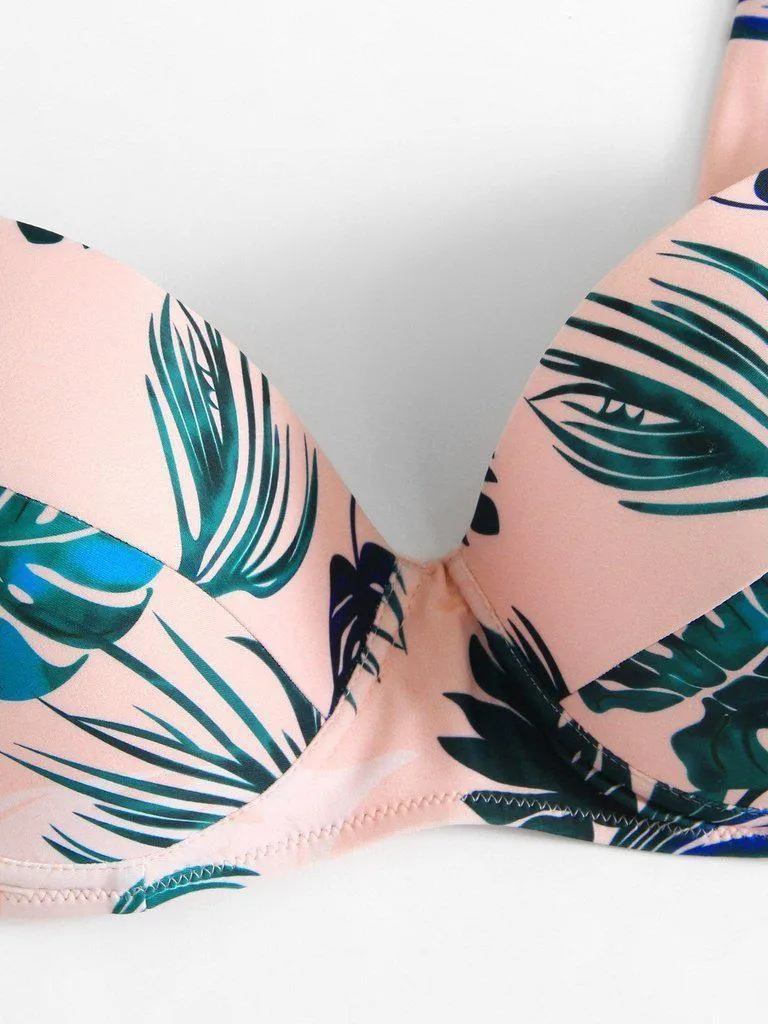 Tropical Print Bikini Set