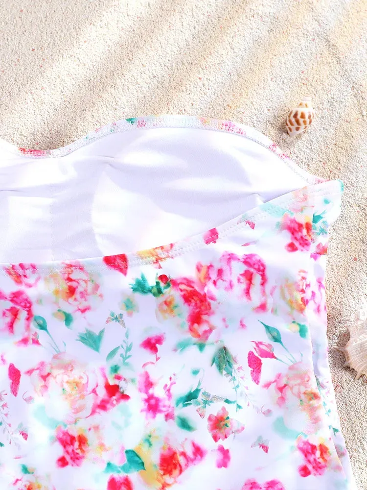 Tummy Control Cutout Glossy One-Piece Swimsuit for Beach