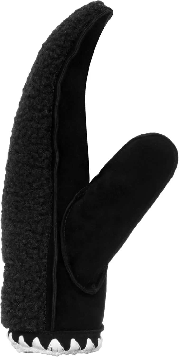 UGG Women's UGGFluff Scalloped Mittens - Genuine Leather Shell