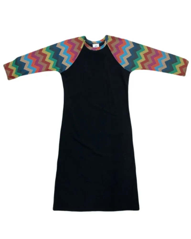 Undercover Waterwear Missoni Sleeve Black Swim Dress