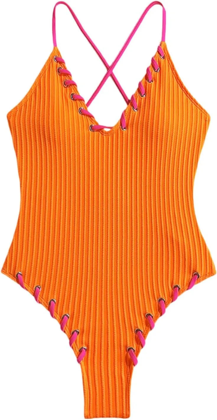 Underwire Swimsuits for Women Bathing Suit Square Neck Cutout Swimsuit Tummy Control Adjustable Straps Swim Suits