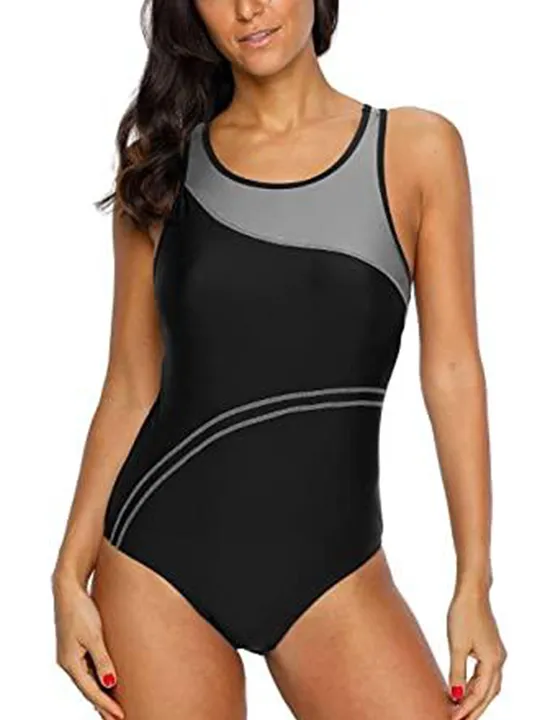 Upopoby Sports One-piece Racer Swimsuit