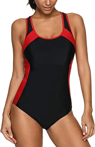 Upopoby Sports One-piece Racer Swimsuit