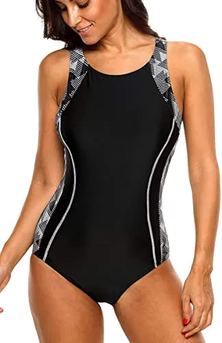 Upopoby Sports One-piece Racer Swimsuit
