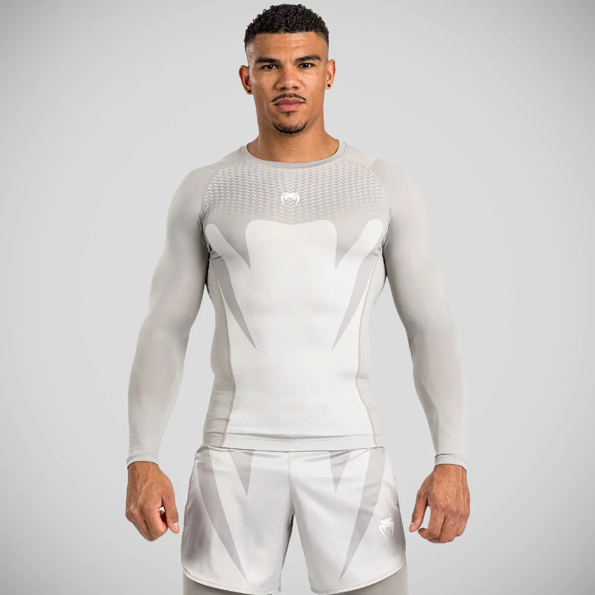 Venum Attack Long Sleeve Rash Guard Sand