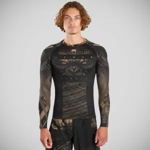 Venum Gorilla Jungle Long Sleeve Rash Guard Black/Sand