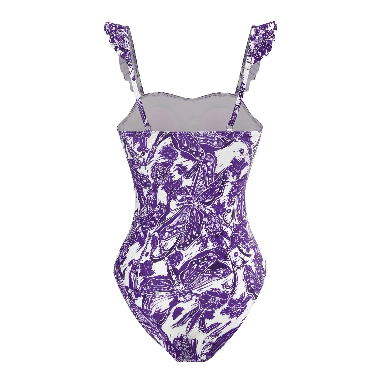 Vintage Girls One Piece Swimsuit Set