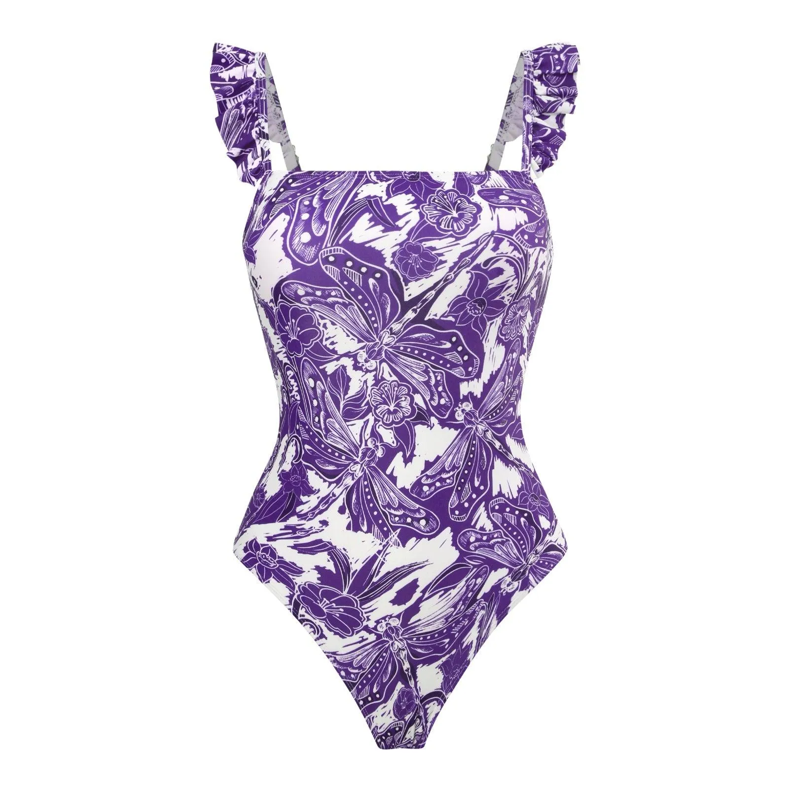 Vintage Girls One Piece Swimsuit Set