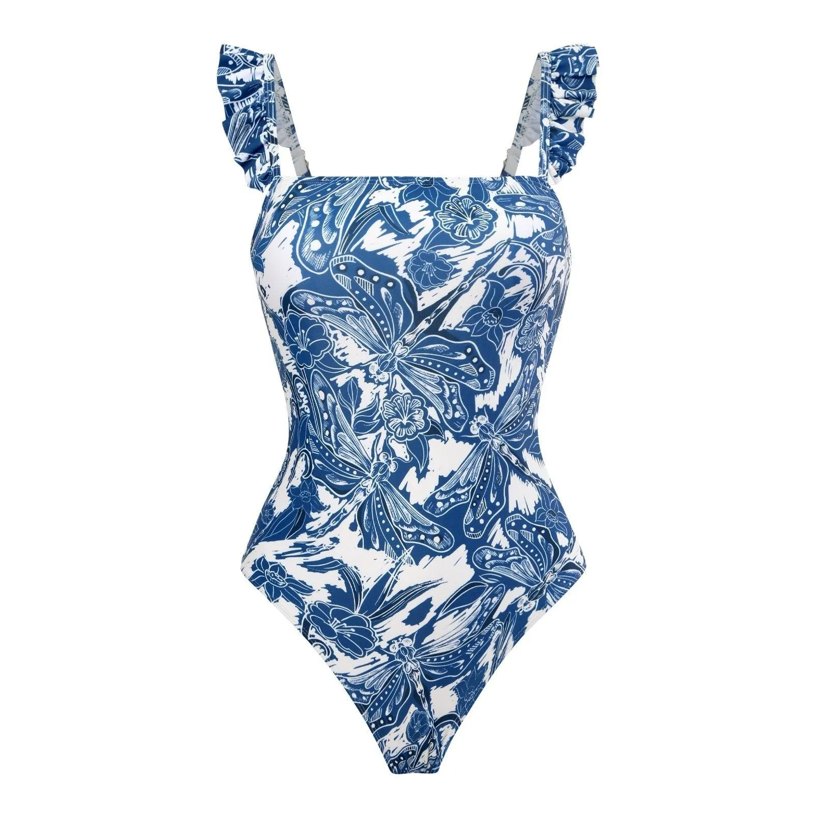 Vintage Girls One Piece Swimsuit Set