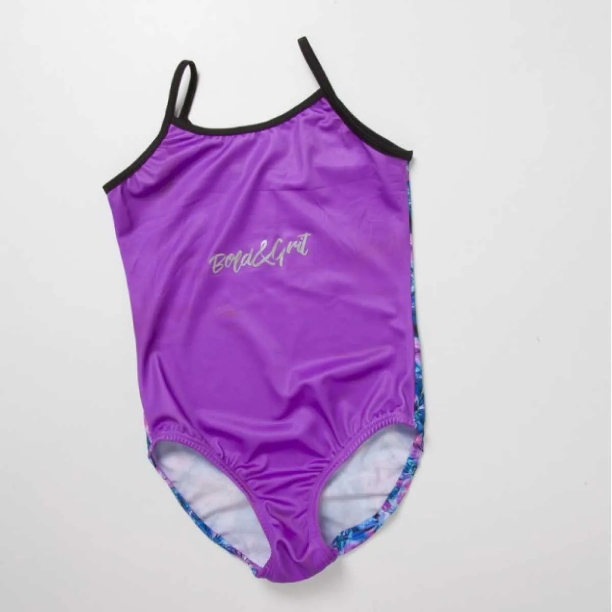 VIOLET FLOWERS ONE PIECE SWIMSUIT