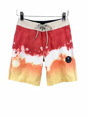 Vissla, Boys' Tie-Dye Swim Trunks, Red/Multi, Size 24 (8)