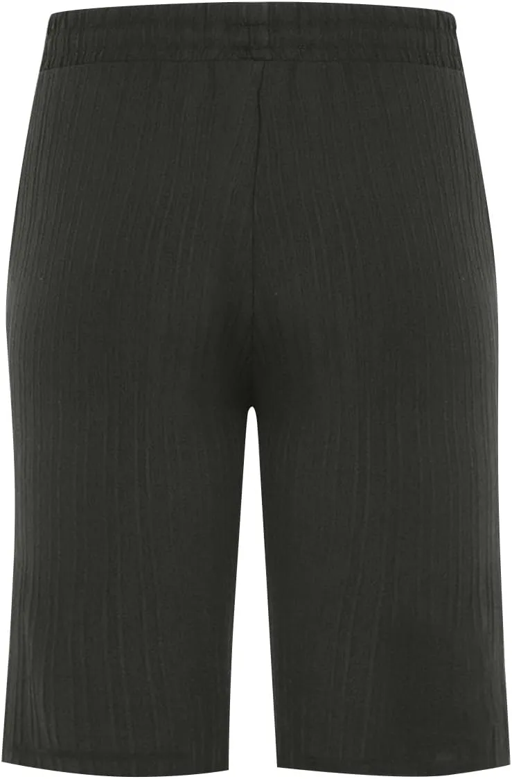 WENKOMG1 Mens Cotton Linen Shorts, Textured Lightweight Beach Shorts Elastic Waist Drawstring Solid Summer Shorts
