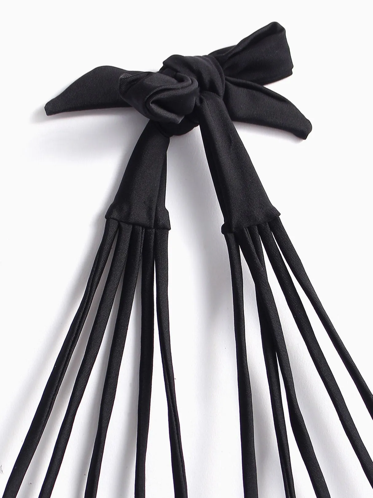 Wholesale Black Halter Sleeveless Backless Bikinis