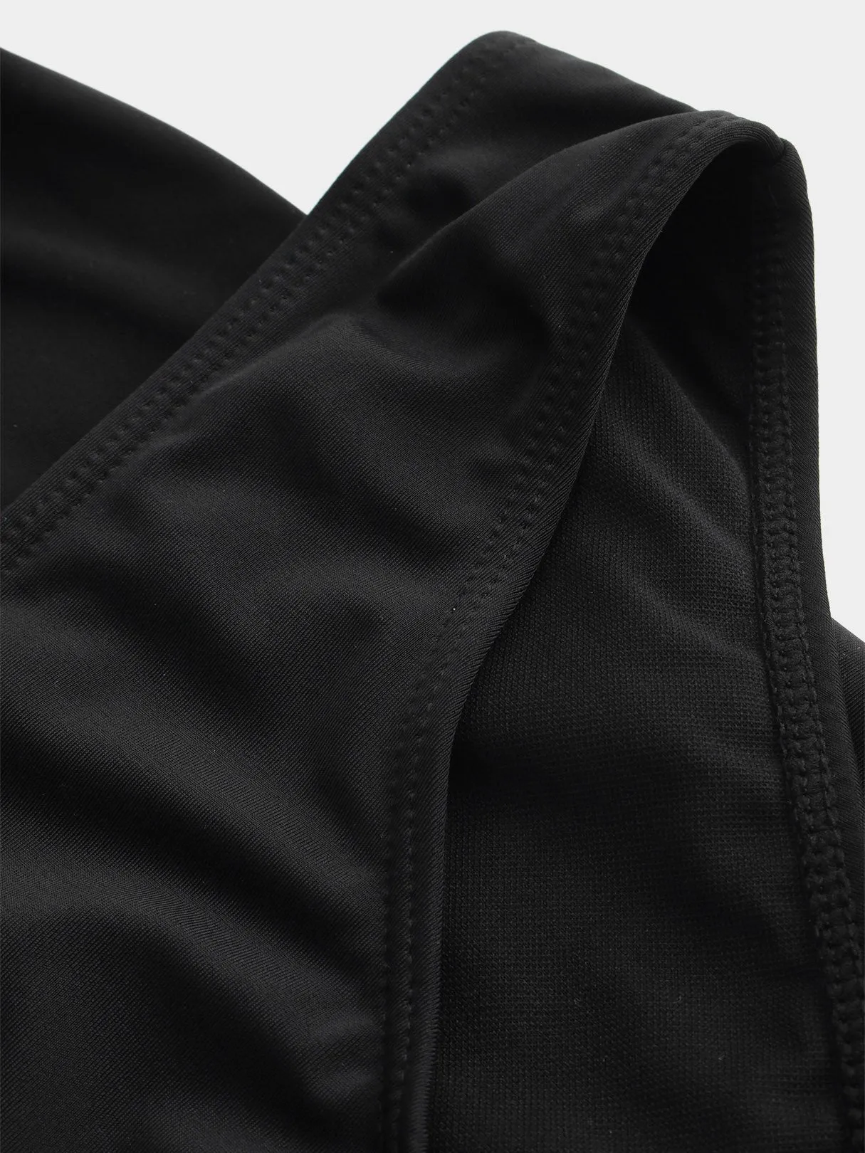 Wholesale Black V-Neck Plain Tie-Up Tankinis