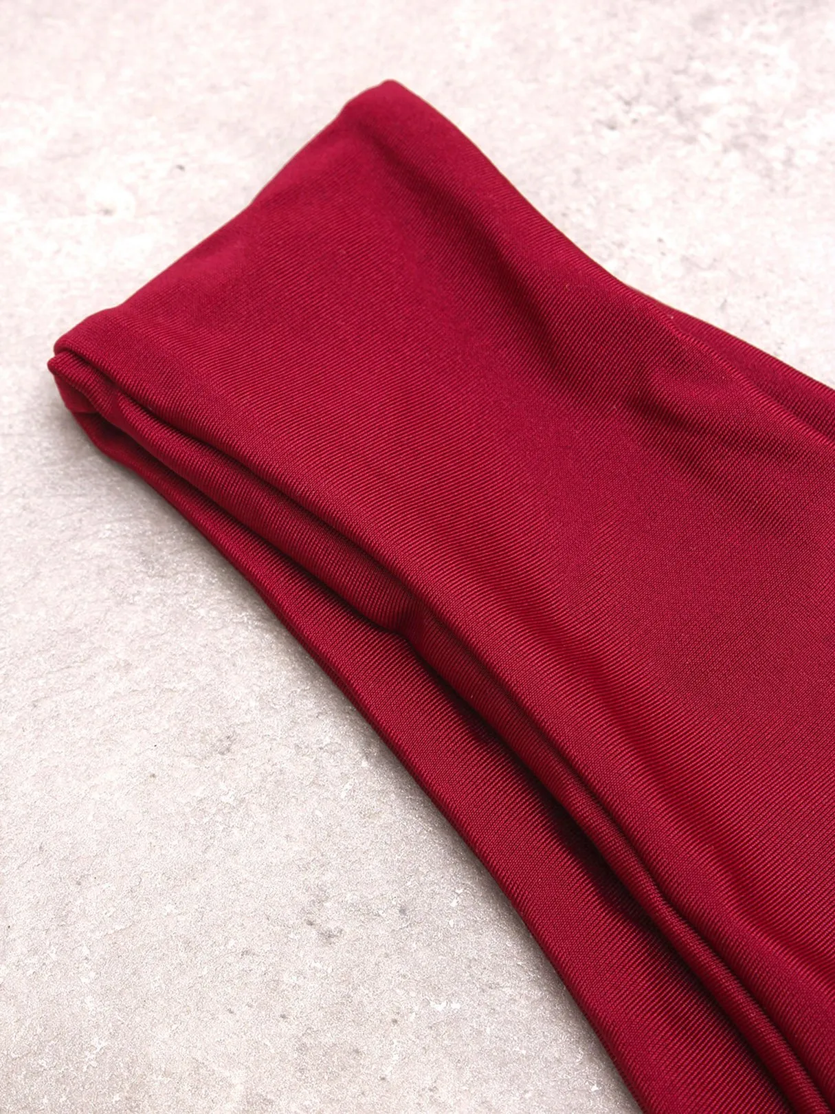 Wholesale Burgundy Sleeveless Lace-Up Bikinis