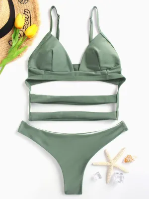 Wholesale Cut Out Two Piece Bikinis