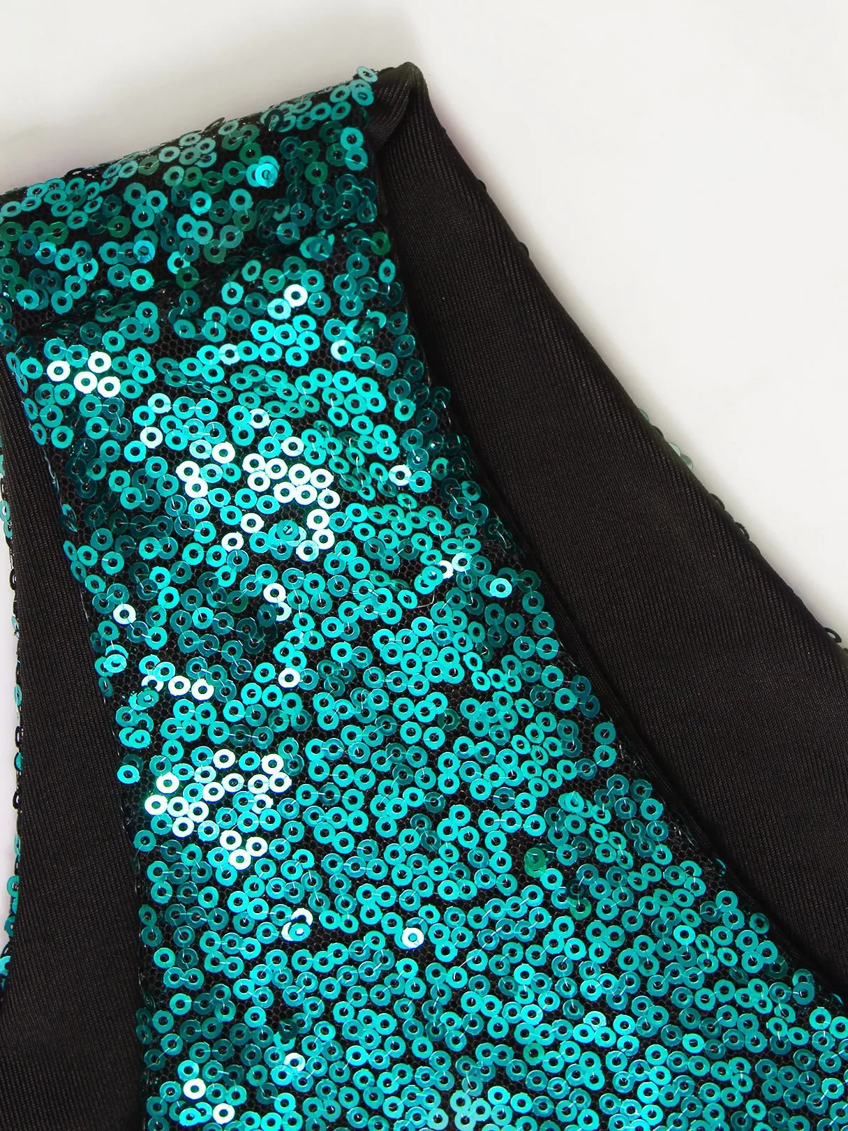 Wholesale Green Strapless Off The Shoulder Sleeveless Fantasy Colour Backless Sequins Embellished Tie-Up Bikinis