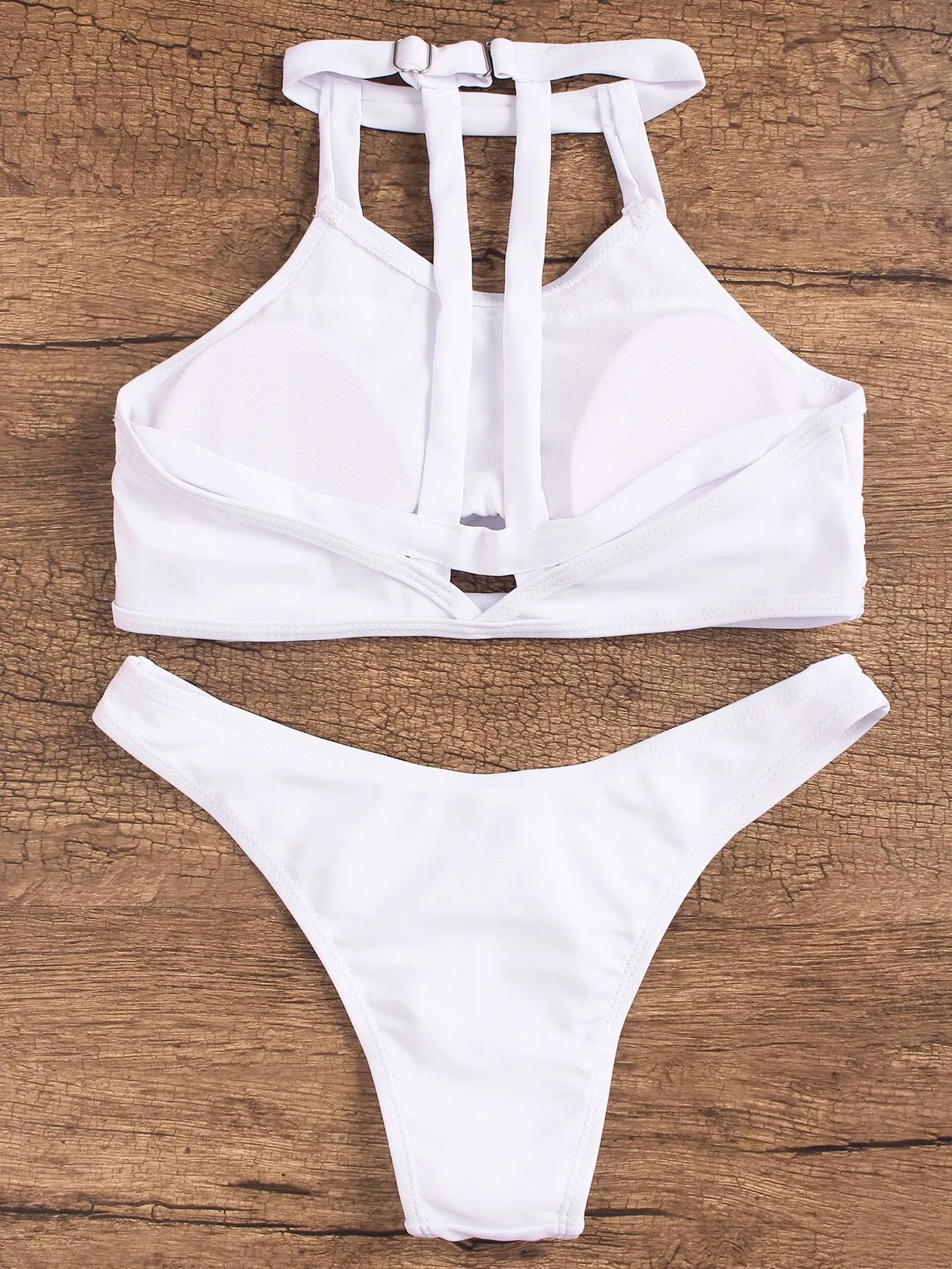 Wholesale Halter Plain Two Piece Bikinis