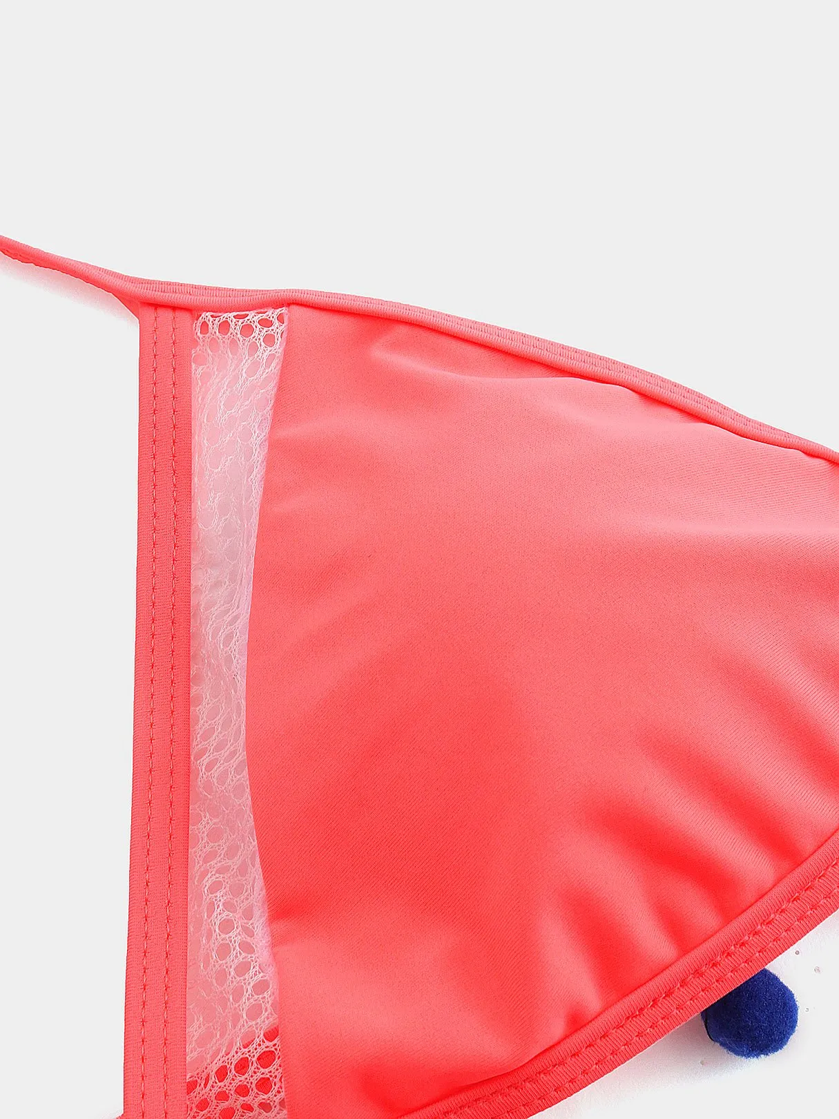 Wholesale Halter Sleeveless Tassel Backless Self-Tie Bikini Set Swimwear