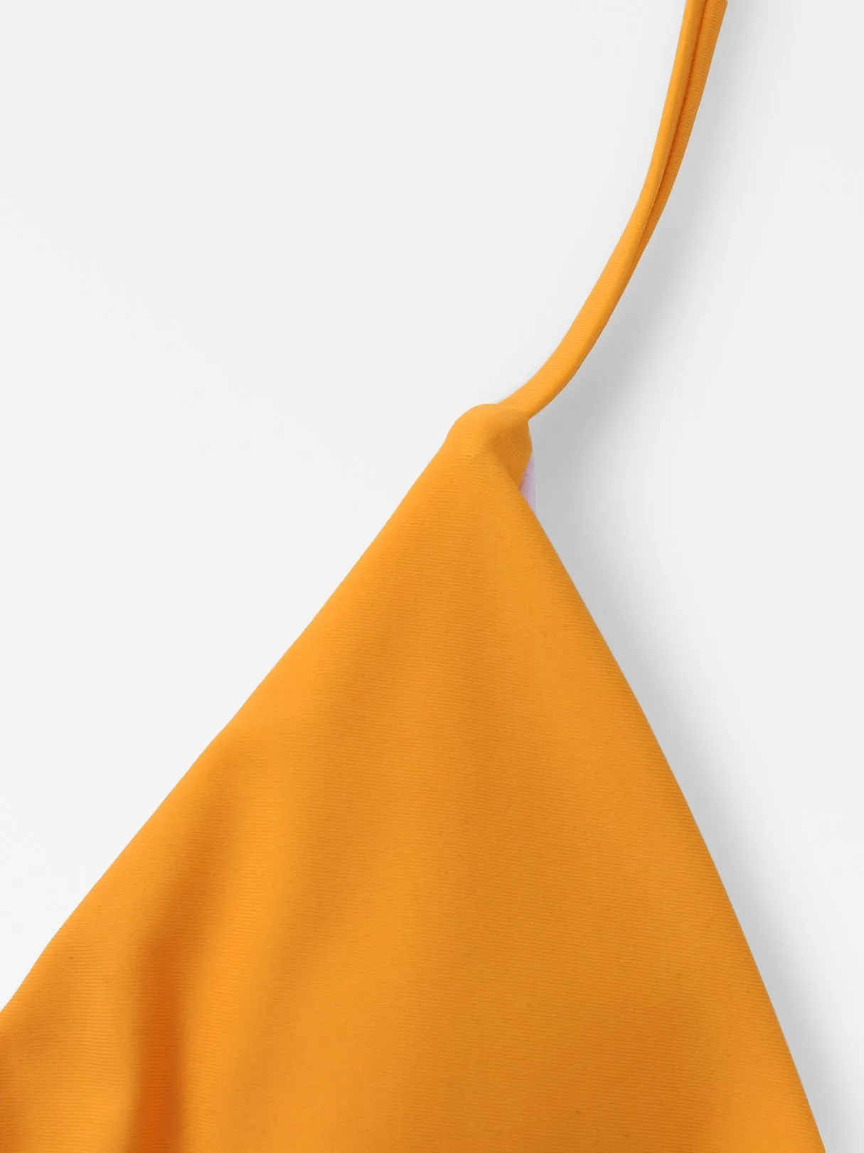 Wholesale Halter V-Neck Sleeveless Plain Backless Cut Out Tie-Up High Waist 2 Piece Bikinis