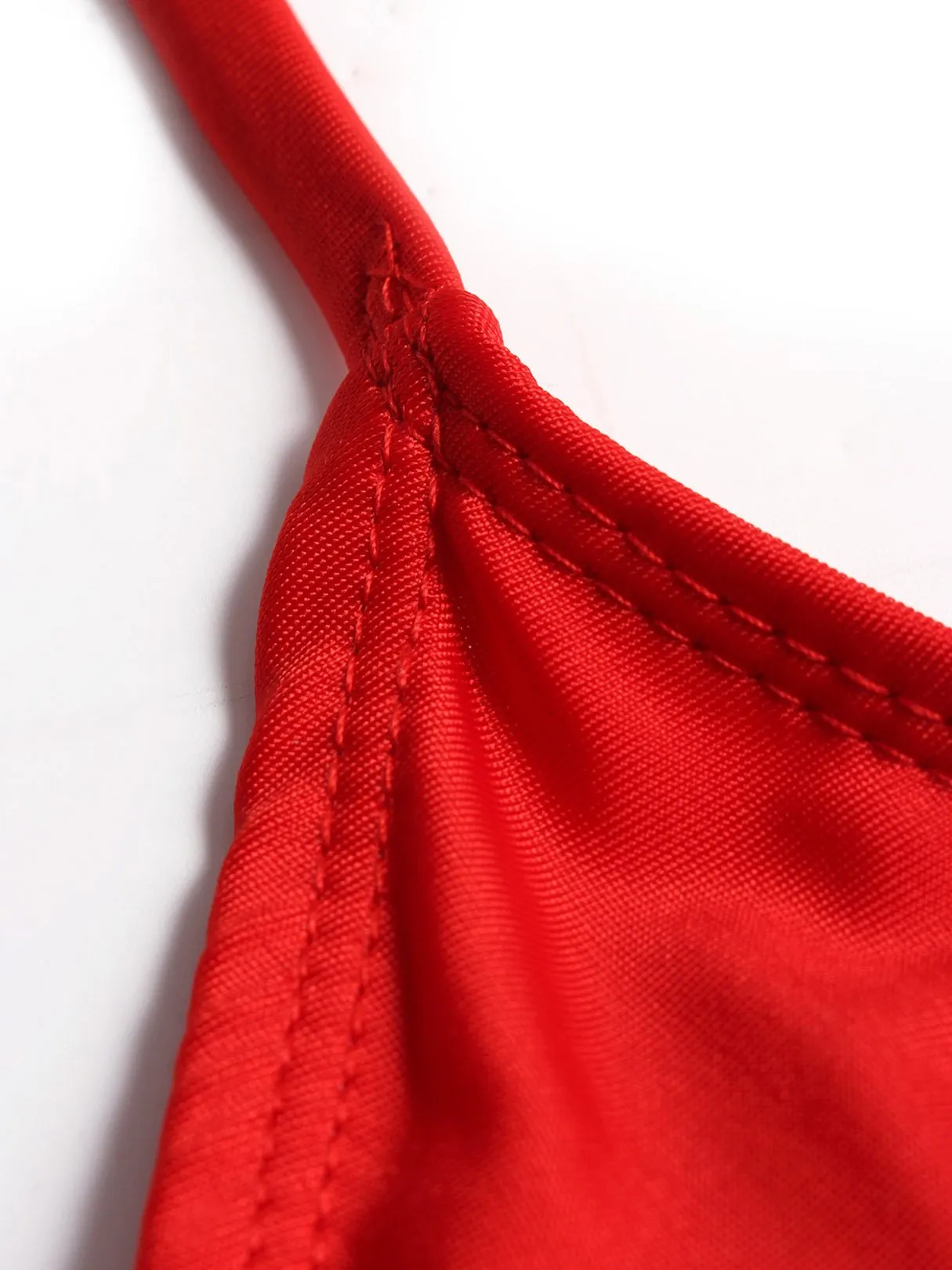 Wholesale Halter V-Neck Sleeveless Plain Tie-Up Bikinis