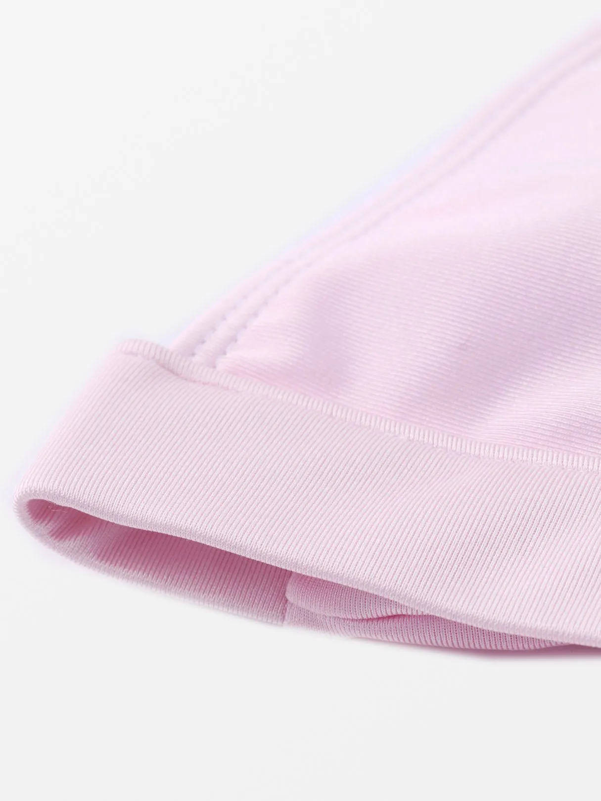 Wholesale Pink Halter Sleeveless Plain Tie-Up High Waist Two Piece Bikinis