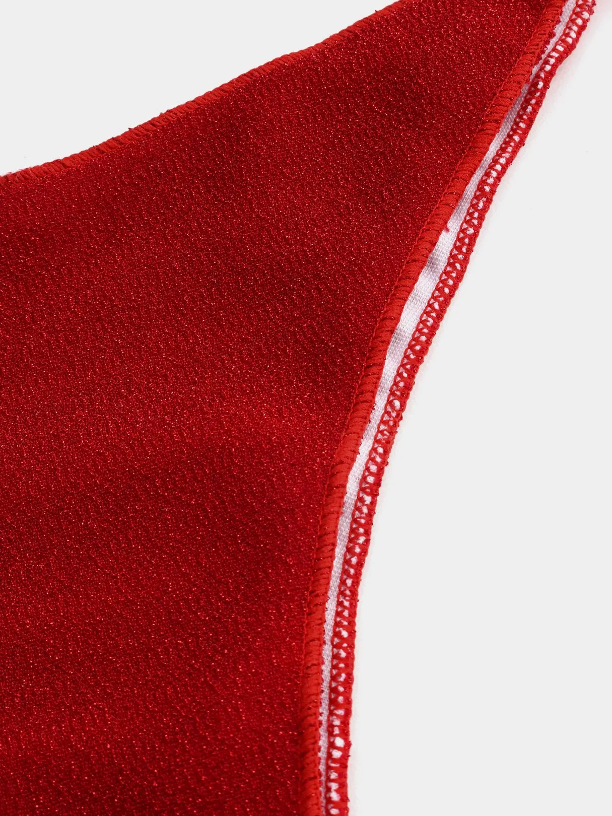 Wholesale Red Halter V-Neck Tie-Up Bikinis