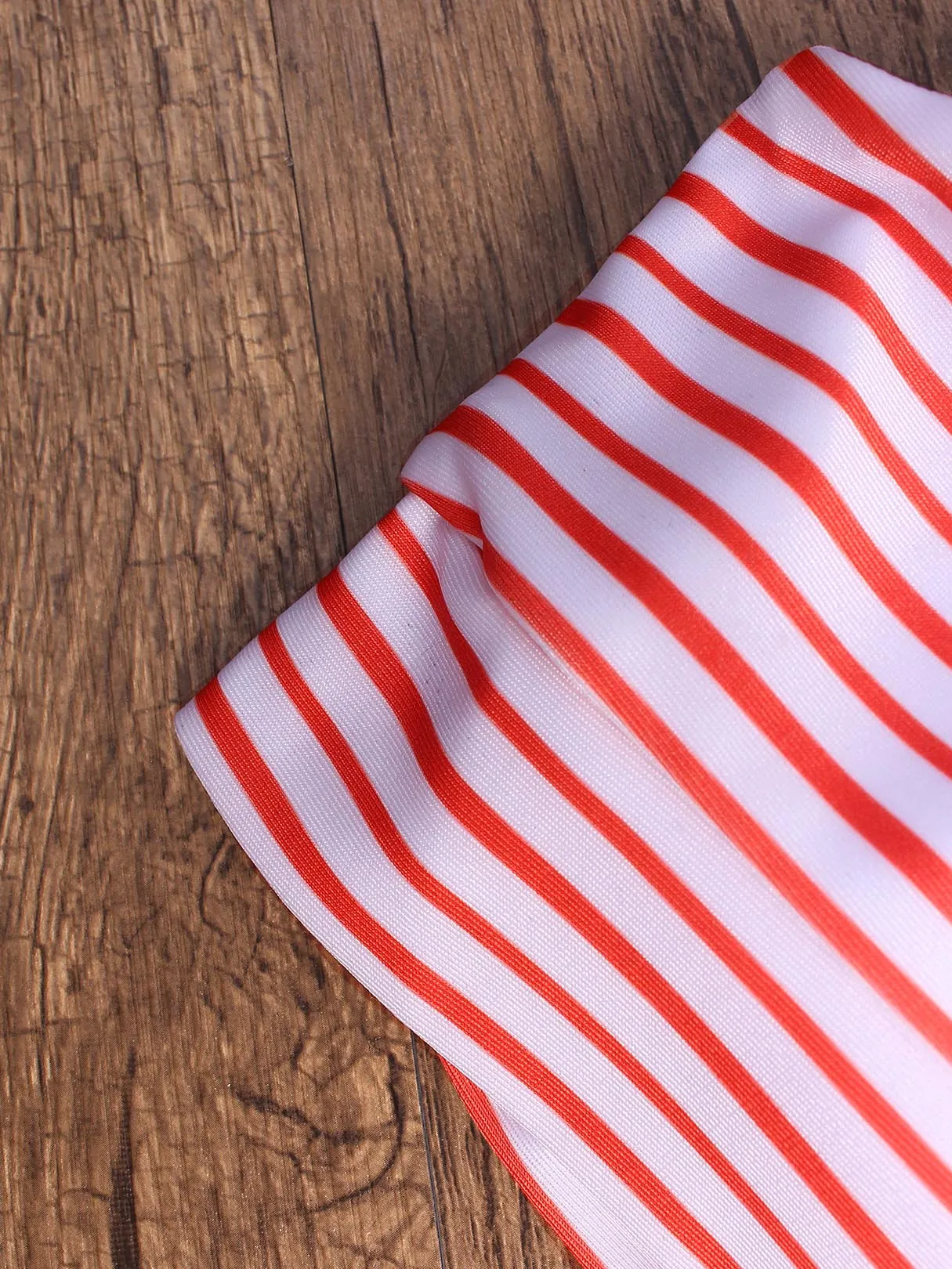 Wholesale Red Sleeveless Stripe Spaghetti Strap Two Piece Bikinis