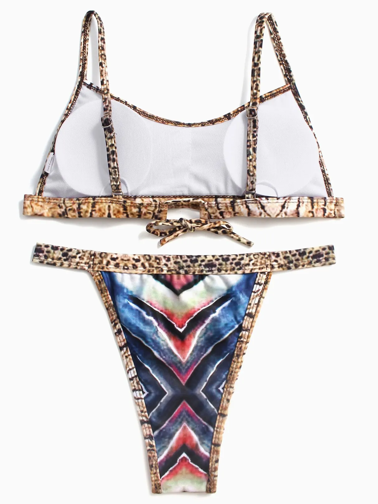 Wholesale Round Neck Sleeveless Two Piece Bikinis