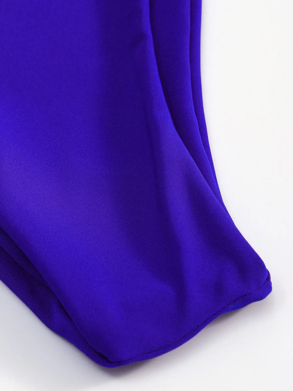 Wholesale Royal Halter V-Neck Sleeveless Printed Backless Tie-Up Bikinis