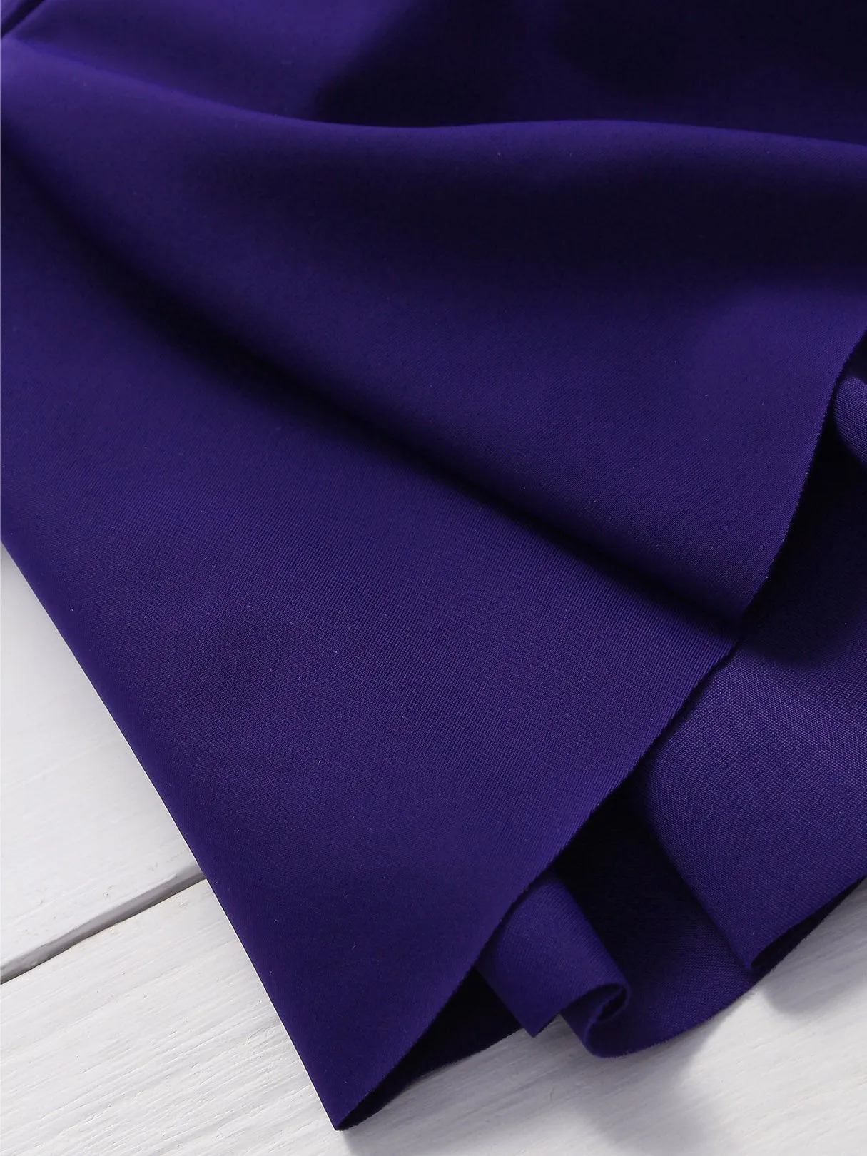 Wholesale Royal Off The Shoulder Sleeveless Plain Ruffle Hem Bikinis