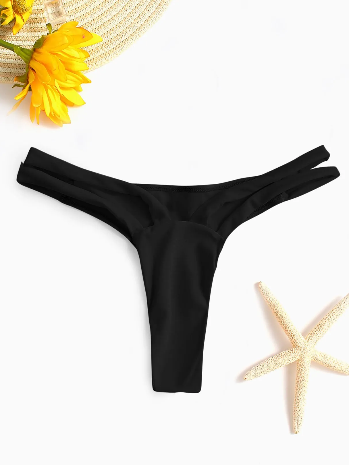 Wholesale Sleeveless Plain Cut Out Bodycon Bikinis