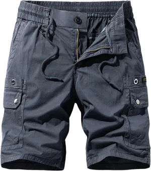 Wide Leg Shorts for Men Basic Plaid with Pockets Zipper Country Flattering Cargo Shorts for Men Hemming Countryside