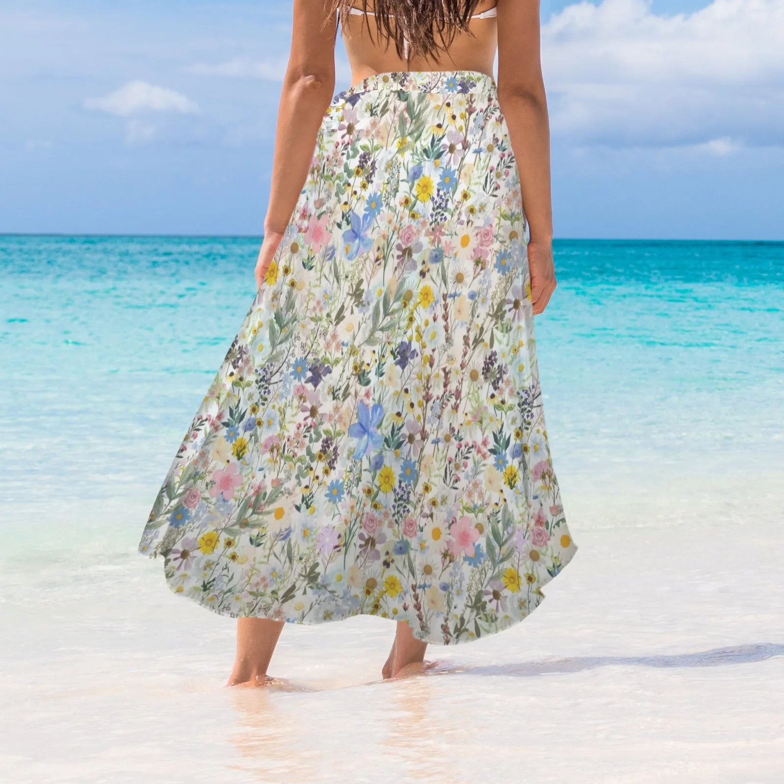 Wildflowers Cottage Garden Semi Sheer Coverup up to 5 XL